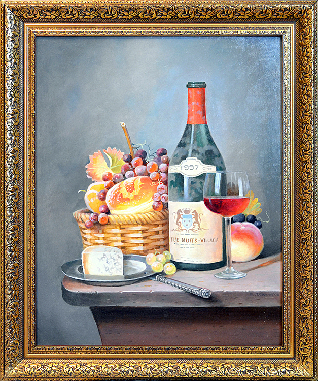 Картина «Вино с фруктами»