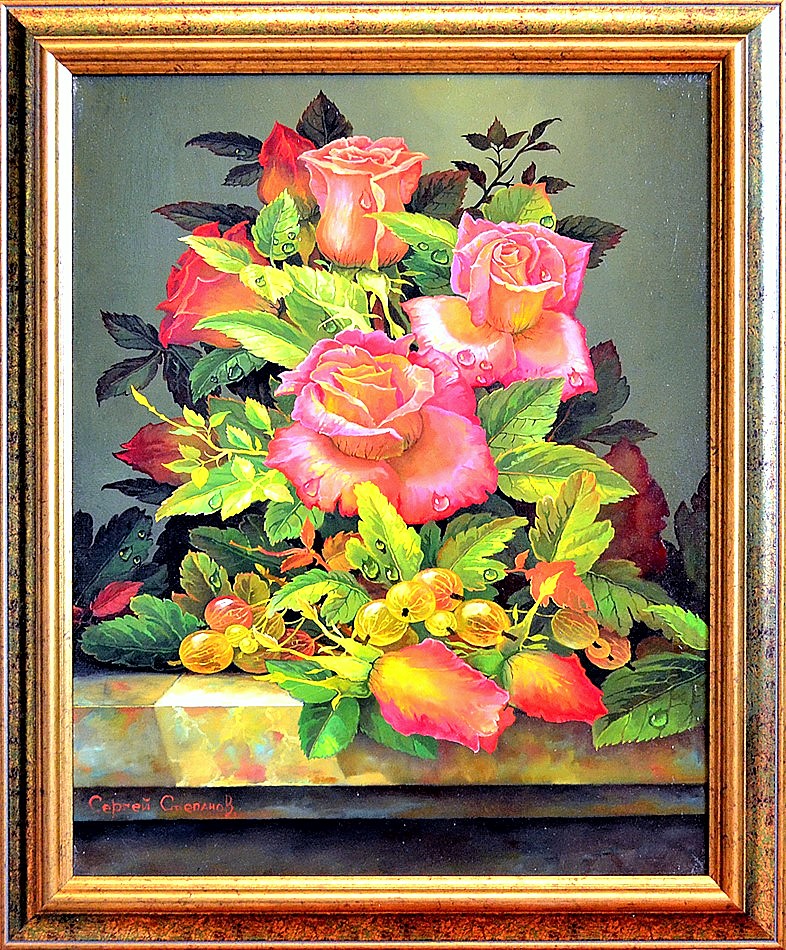 Картина «Розовые розы»