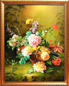 Картина «Цветы в корзине»