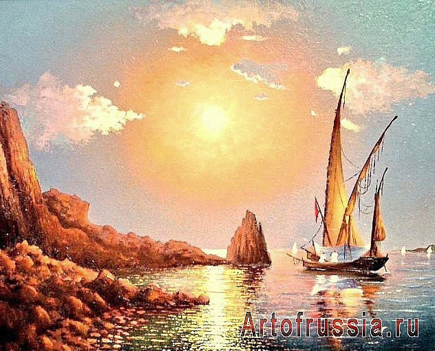 Картина по фото «Рыбацкая лодка»