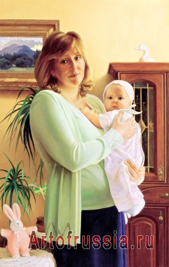 Портрет мамы и дочки