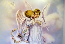 Роспись в детской — ангелочки